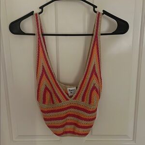 Colorful Striped Knit Top